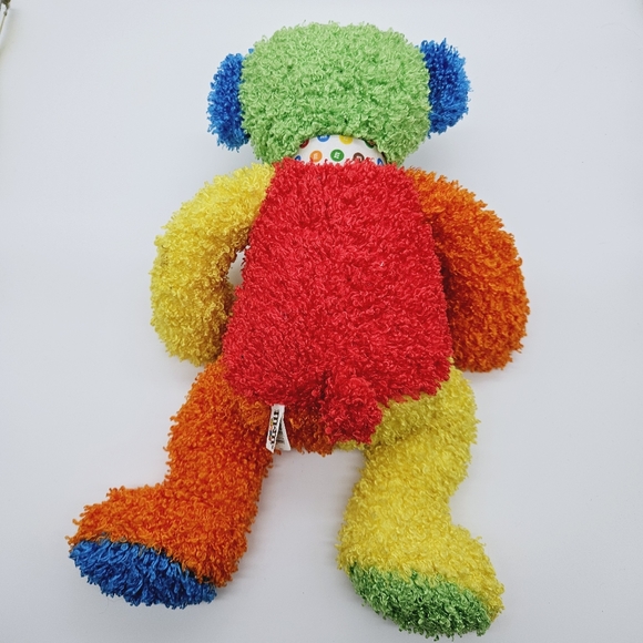 MARS | 2006 M&M'S world curly hair color block plush stuffed bear toy - Picture 3 of 7